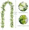 6FT Eucalyptus Garland with Flowers, 2 Pack Artificial Greenery Garland Hanging Faux Eucalyptus Garland Suitable